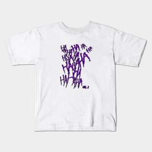 Laughter Purple Design Kids T-Shirt